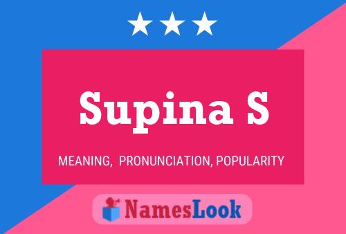 Supina S 名字海报