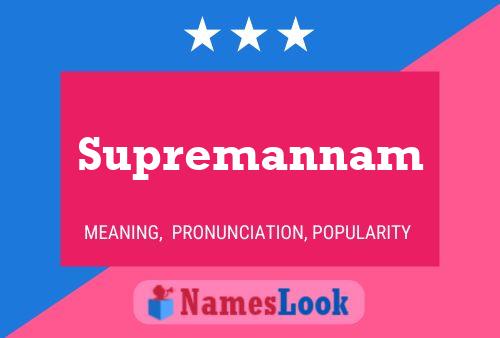 Supremannam 名字海报