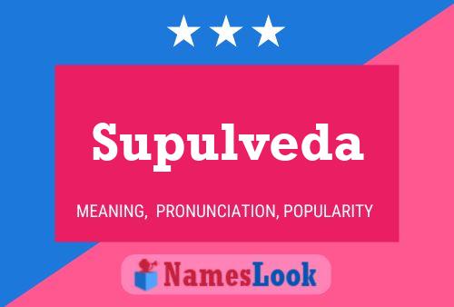 Supulveda 名字海报