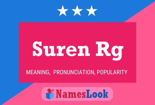 Suren Rg 名字海报