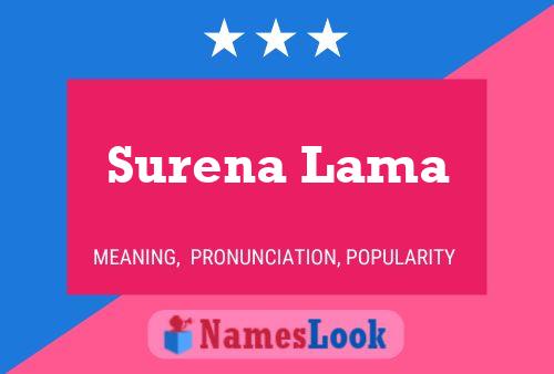 Surena Lama 名字海报