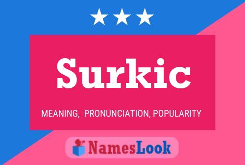 Surkic 名字海报