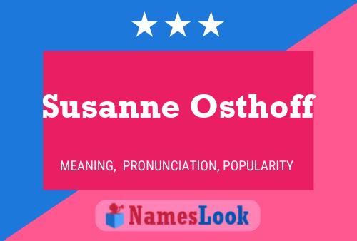 Susanne Osthoff 名字海报