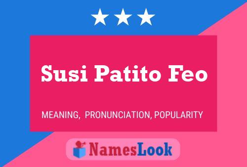 Susi Patito Feo 名字海报