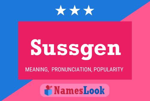 Sussgen 名字海报