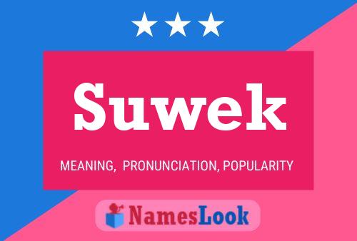 Suwek 名字海报