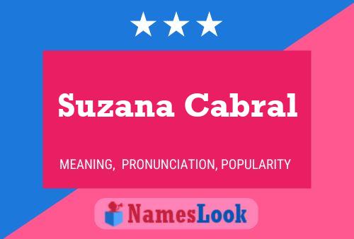 Suzana Cabral 名字海报