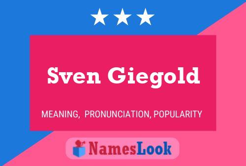 Sven Giegold 名字海报