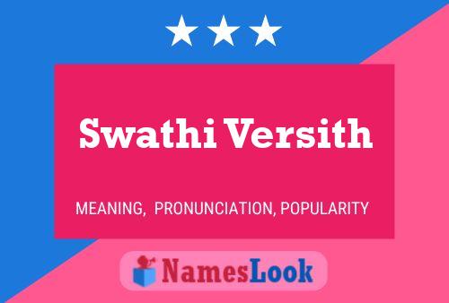 Swathi Versith 名字海报