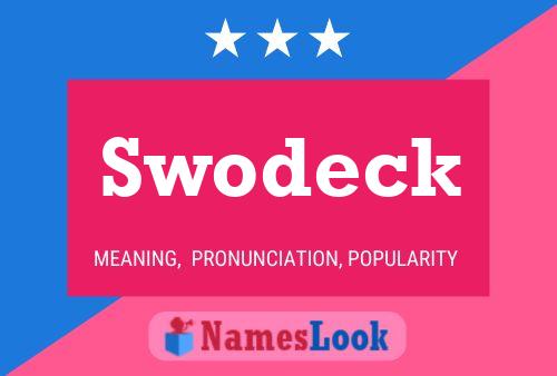 Swodeck 名字海报