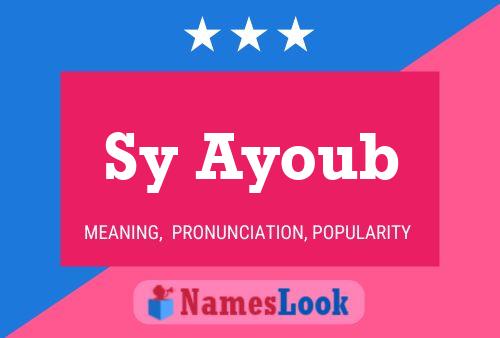 Sy Ayoub 名字海报