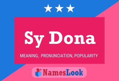 Sy Dona 名字海报