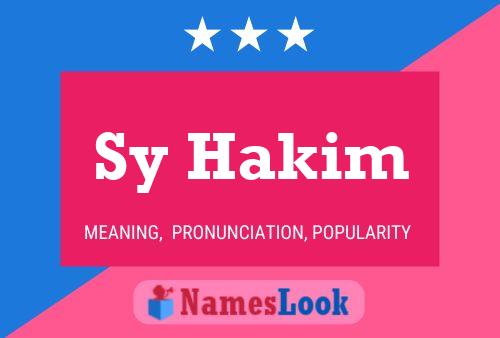 Sy Hakim 名字海报