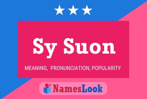 Sy Suon 名字海报