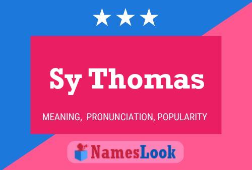 Sy Thomas 名字海报