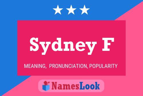 Sydney F 名字海报