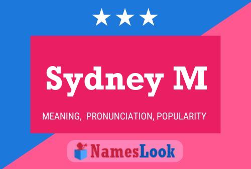 Sydney M 名字海报