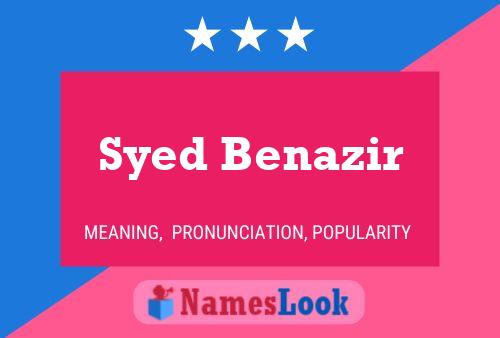 Syed Benazir 名字海报