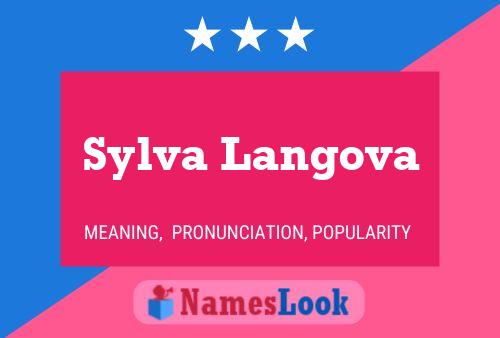 Sylva Langova 名字海报