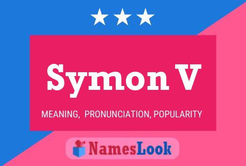 Symon V 名字海报