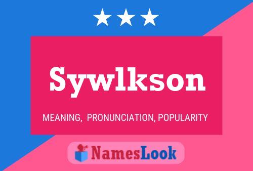 Sywlkson 名字海报