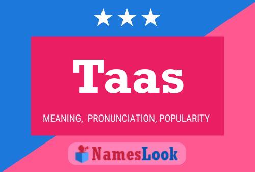 Taas 名字海报