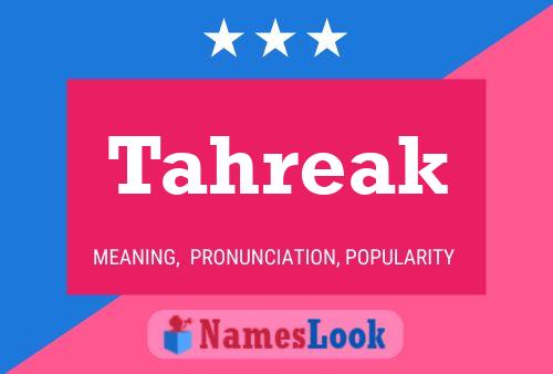 Tahreak 名字海报