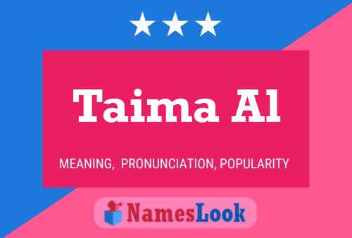 Taima Al 名字海报