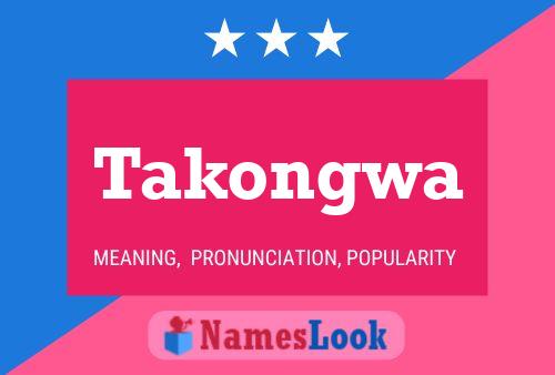 Takongwa 名字海报