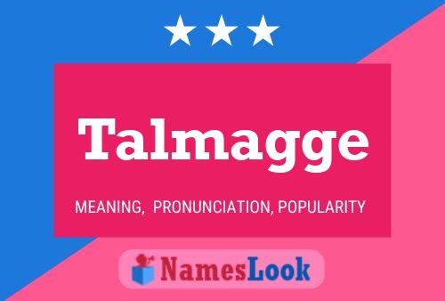 Talmagge 名字海报