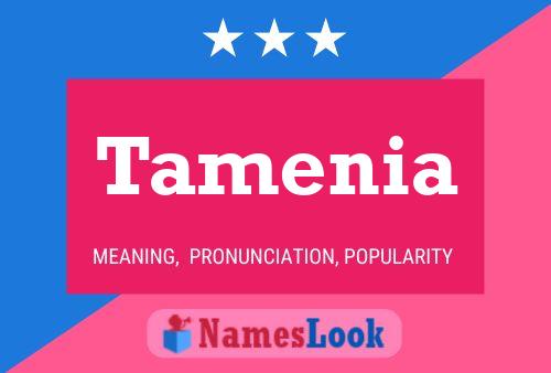 Tamenia 名字海报