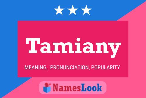 Tamiany 名字海报