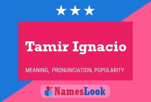 Tamir Ignacio 名字海报