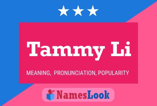 Tammy Li 名字海报