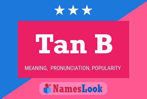 Tan B 名字海报