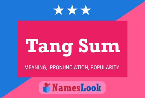 Tang Sum 名字海报