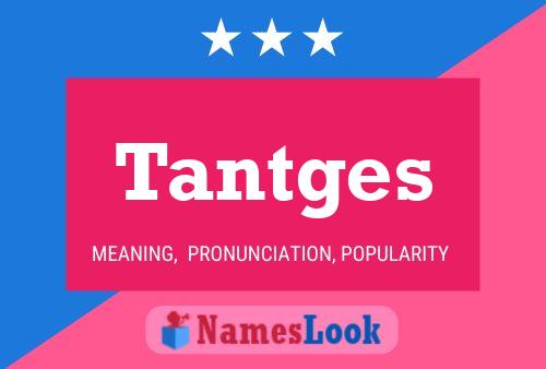 Tantges 名字海报