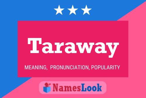 Taraway 名字海报