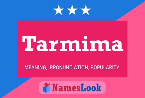 Tarmima 名字海报