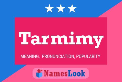 Tarmimy 名字海报