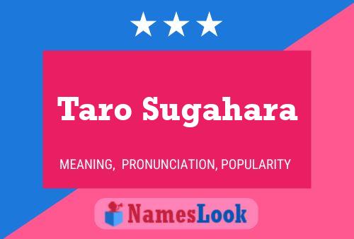 Taro Sugahara 名字海报