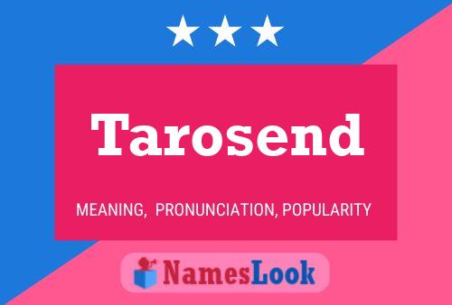 Tarosend 名字海报