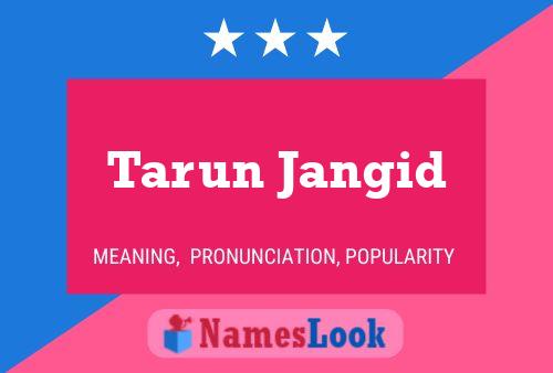 Tarun Jangid 名字海报