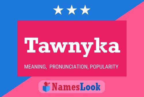 Tawnyka 名字海报