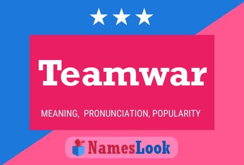 Teamwar 名字海报