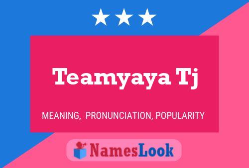 Teamyaya Tj 名字海报