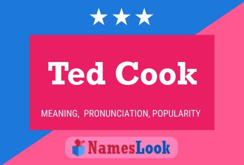 Ted Cook 名字海报