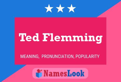 Ted Flemming 名字海报