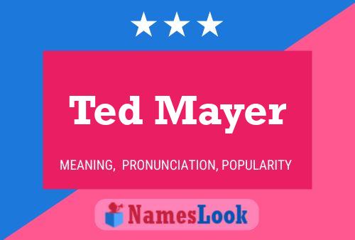 Ted Mayer 名字海报