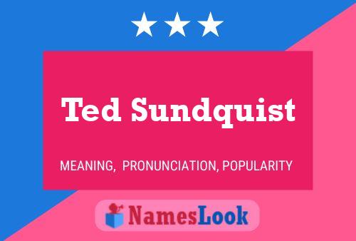 Ted Sundquist 名字海报